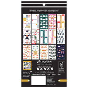 Bright Seasons Classic Sticker Book back cover showing the included sticker sheets and Jessica Molina artist credit