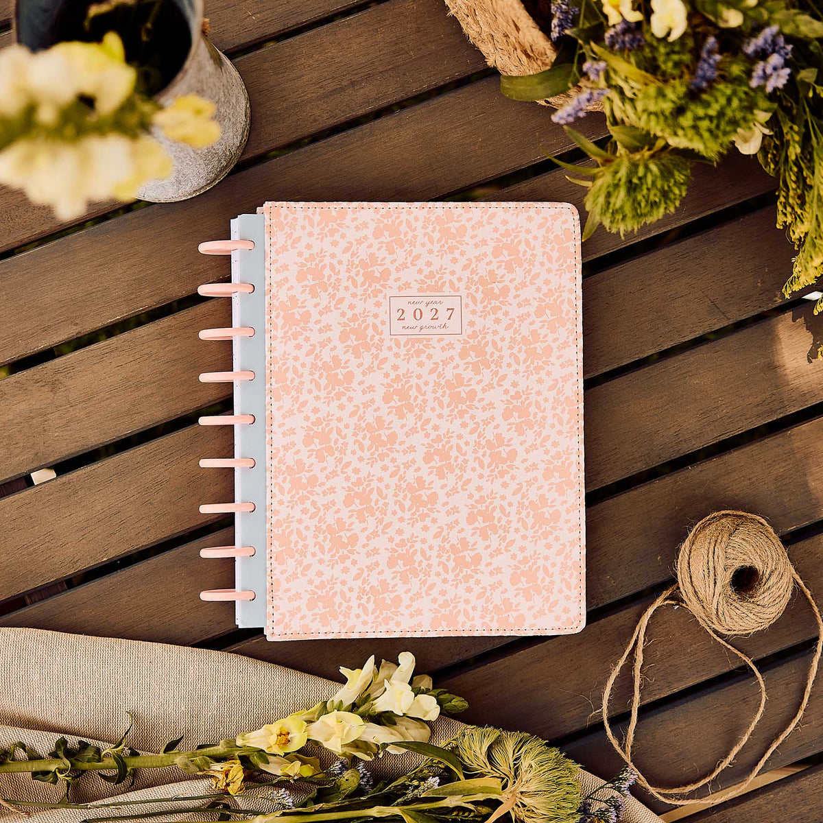 Happy Planner Wildflower Daydream 2027 planner lifestyle product view