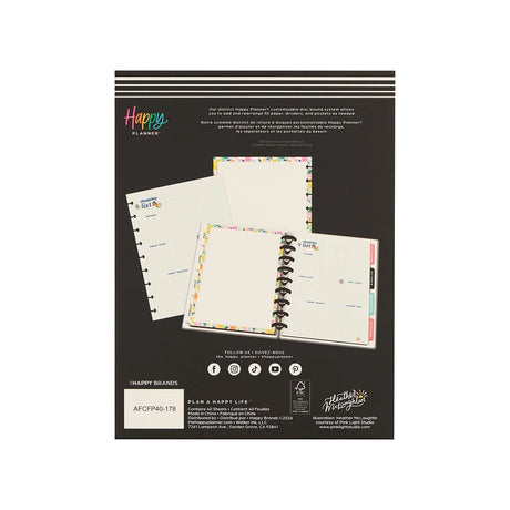 Happy Planner Sunshine Splash Shopping List Fill Paper