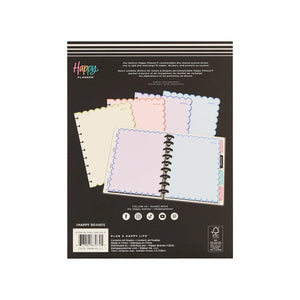 Happy Planner Sunshine Splash Scalloped Classic Filler Paper - Dotted Lined