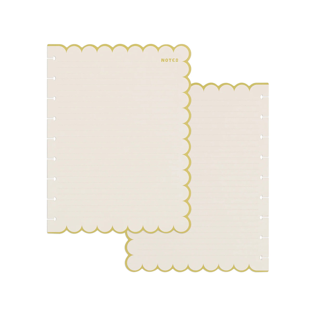 Happy Planner Sunshine Splash Scalloped Classic Filler Paper - Dotted Lined