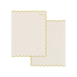 Happy Planner Sunshine Splash Scalloped Classic Filler Paper - Dotted Lined