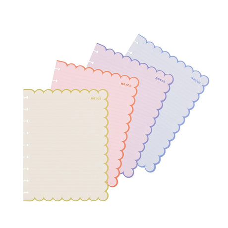 Happy Planner Sunshine Splash Scalloped Classic Filler Paper - Dotted Lined
