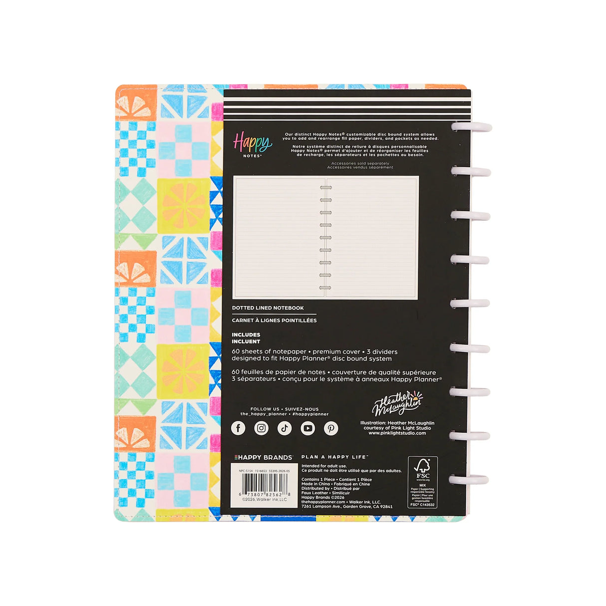 Happy Planner Deluxe Sunshine Splash Classic Notebook - Lined