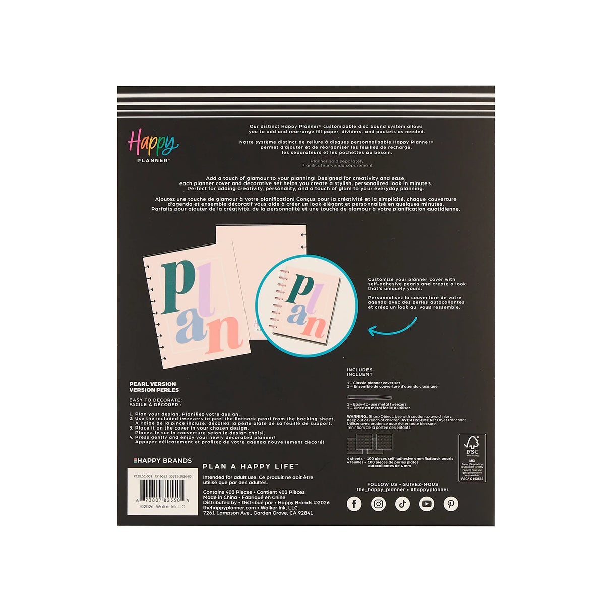 Happy Planner Classic Plans DIY Decorative Cover