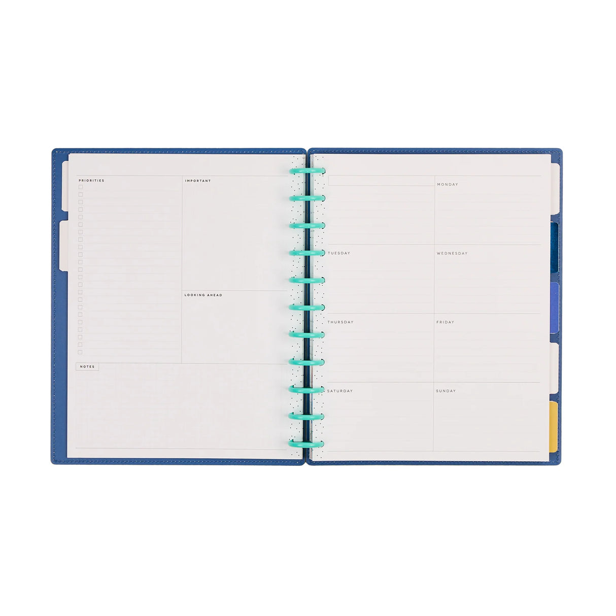 Happy Planner Deluxe Sunshine Splash Big 12-Month Undated Planner - Dashboard