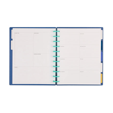 Happy Planner Deluxe Sunshine Splash Big 12-Month Undated Planner - Dashboard