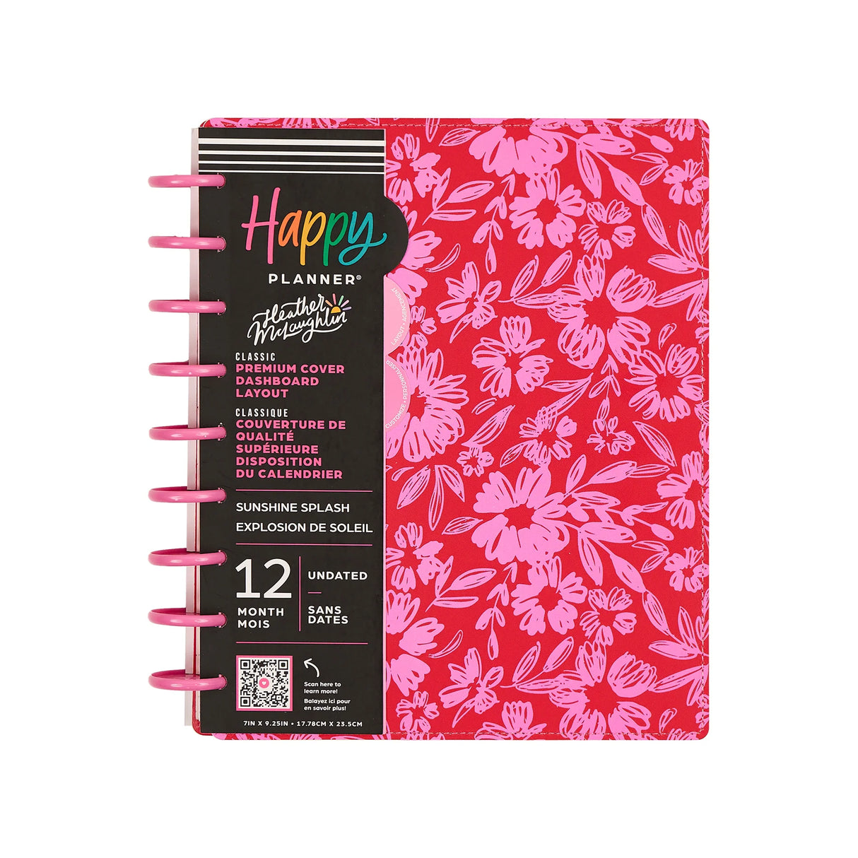 Happy Planner Deluxe Sunshine Splash Classic 12-Month Undated Planner