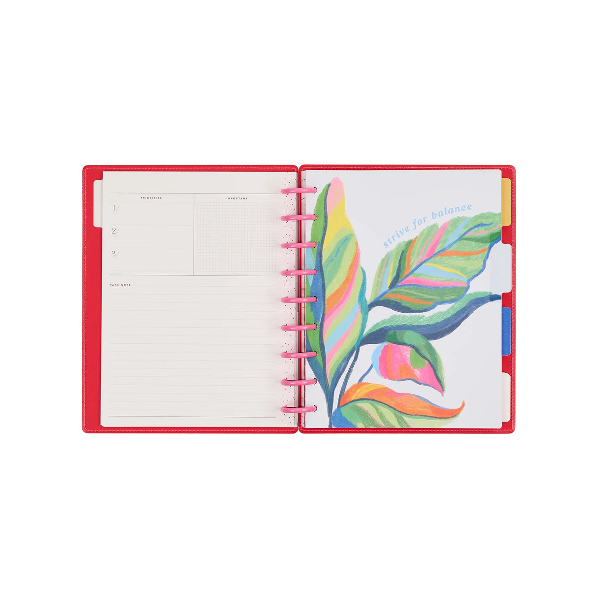 Happy Planner Deluxe Sunshine Splash Classic 12-Month Undated Planner - Dashboard
