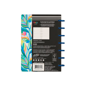 Happy Planner Deluxe Mini Sunshine Splash 12-Months Undated Planner - Horizontal