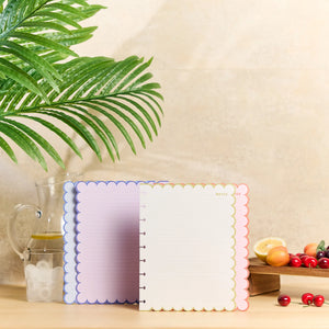 Happy Planner Sunshine Splash Scalloped Classic Filler Paper - Dotted Lined