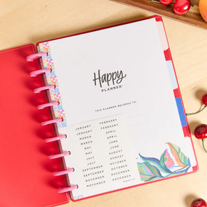 Happy Planner Deluxe Sunshine Splash Classic 12-Month Undated Planner - Dashboard