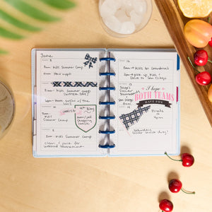 Happy Planner Deluxe Mini Sunshine Splash 12-Months Undated Planner - Horizontal