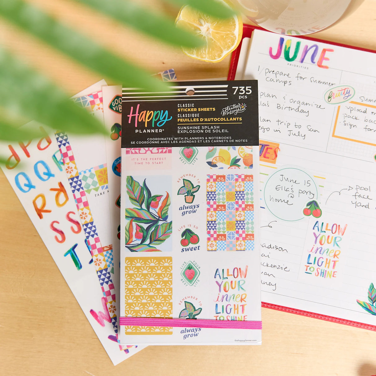 Happy Planner Sunshine Splash Classic Sticker Book