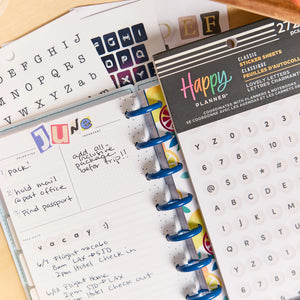 Happy Planner Lovely Letters Classic Sticker Book