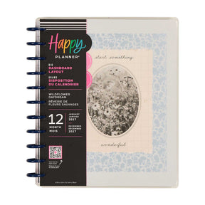 Happy Planner Wildflower Daydream Big Dashboard Planner with floral cover and disc binding