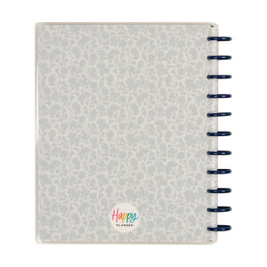 Happy Planner Wildflower Daydream pale floral planner cover with blue discs
