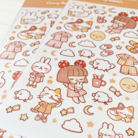 Good Night Washi Stickers by Cherry Rabbit