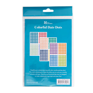 Erin Condren Multicolour Transparent Date Dots Stickers