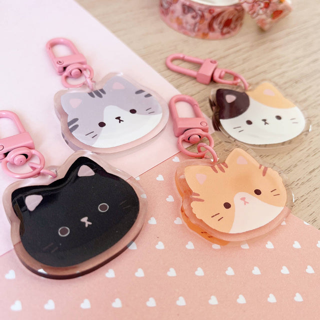 Cats Keychain by Cherry Rabbit