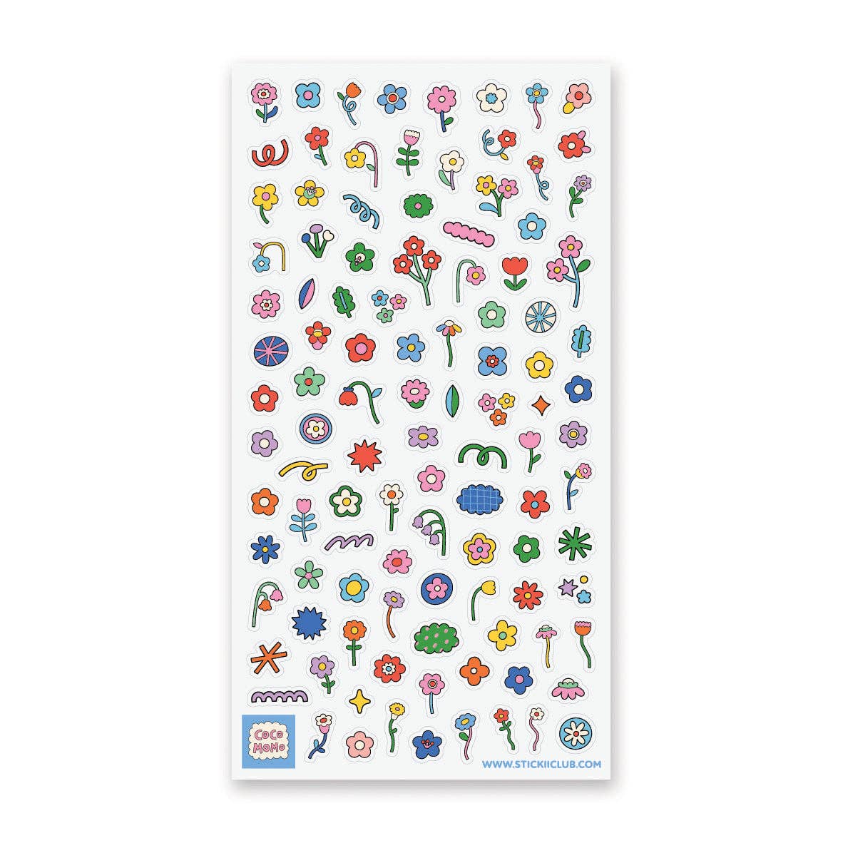 STICKII Fun Florals Sticker Sheet