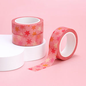 Washi Tape - Pink Stars