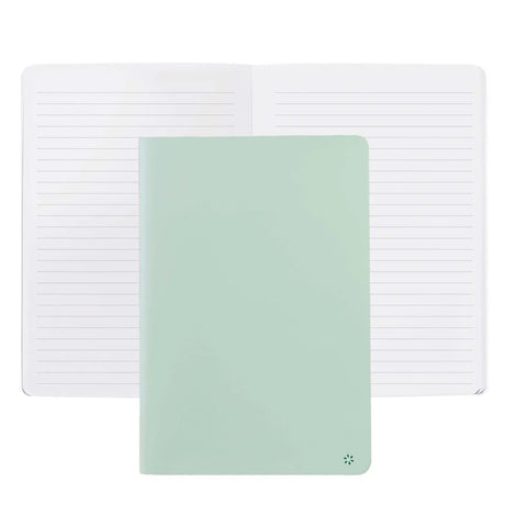 Erin Condren Pool Lined Petite Journal: Pool cover shown with an open lined spread