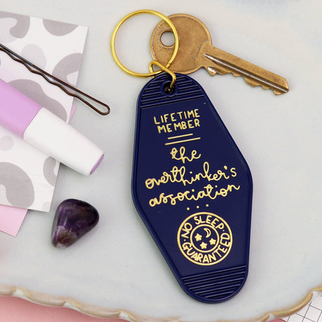 Keyring - The Overthinker's Association - Navy Blue