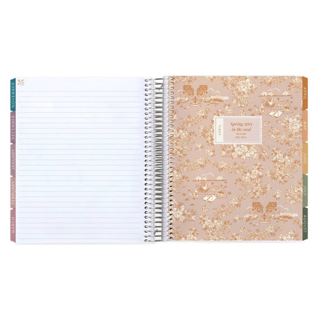 Erin Condren LifePlanner: Lined notes beside a monthly divider