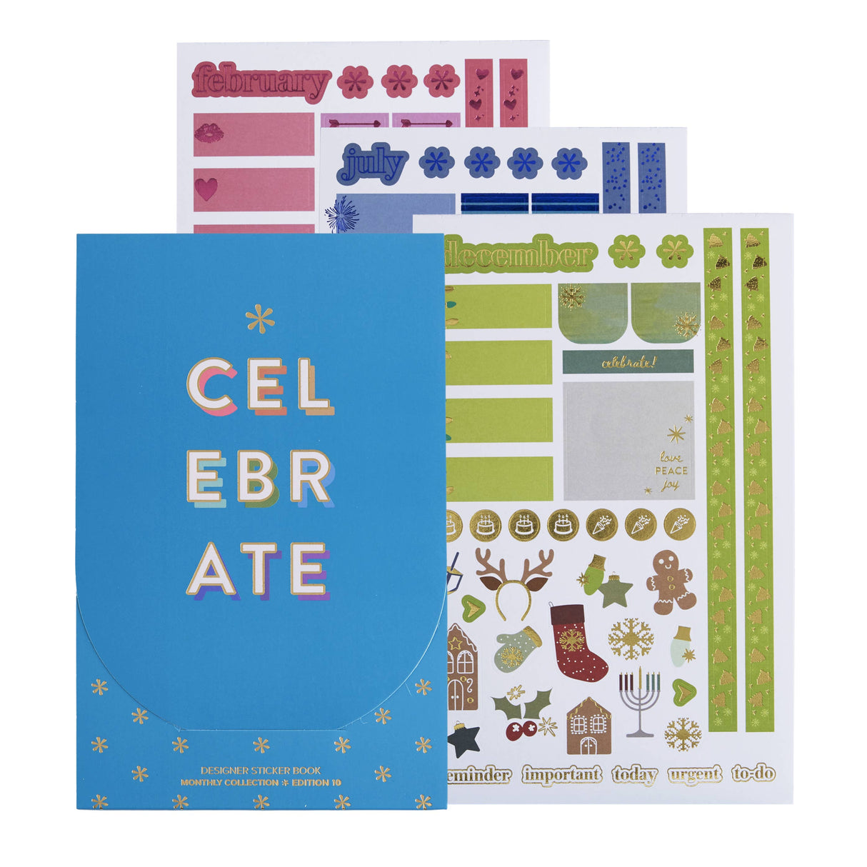 Erin Condren Monthly Sticker Book - Edition 10