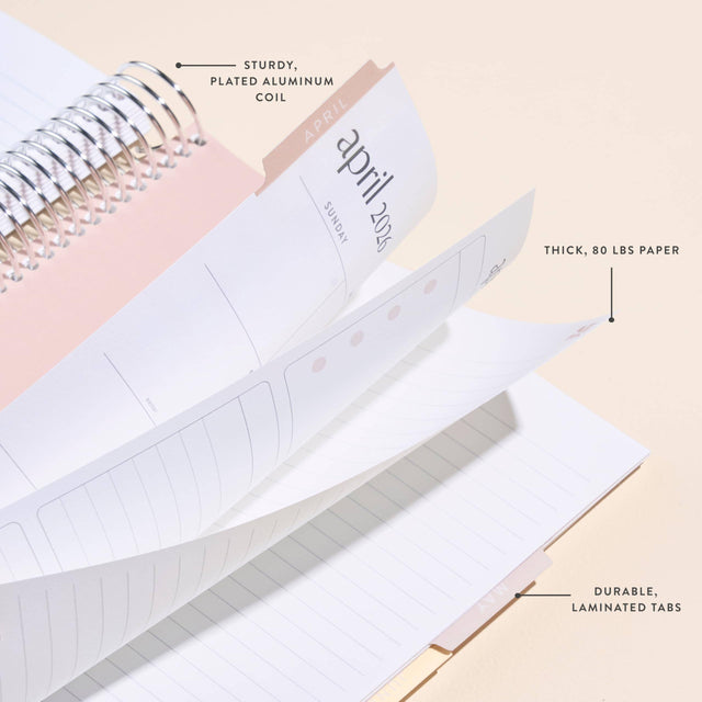 Erin Condren 7x9 Tulipscape Monthly Planner - 12-month Dated 2026 Jan - Dec