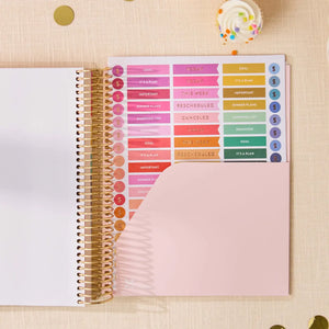 Erin Condren LifePlanner: Pink pocket folder with colourful sticker sheets