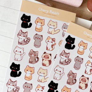 Cats Washi Stickers by Cherry Rabbit