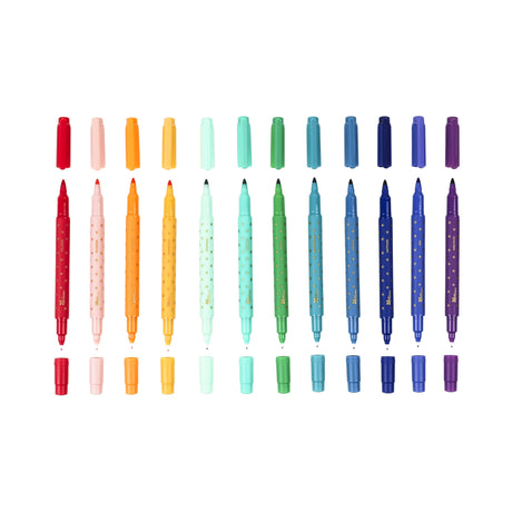 Erin Condren Dual-Tip Markers 12-pack - Asterisk Colorful