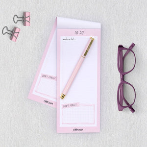 Carpe Diem Ballerina Pink Magnetic To Do List Notepad