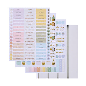 Erin Condren LifePlanner: Metallic sticker sheets and planning extras