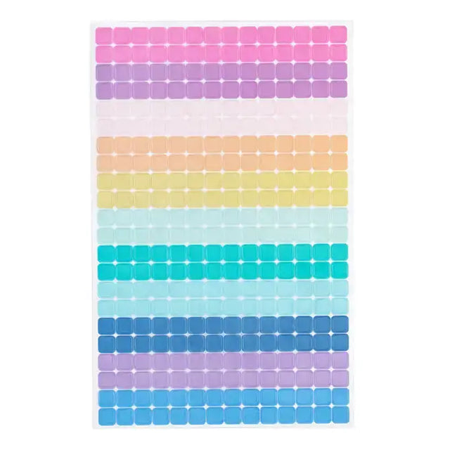 Erin Condren Multicoloured Transparent Squares Sticker Pack