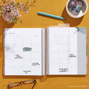 Erin Condren 7x9 Bold Blooms Life Planner - Vertical Dated Jul 2024 Jun 2025