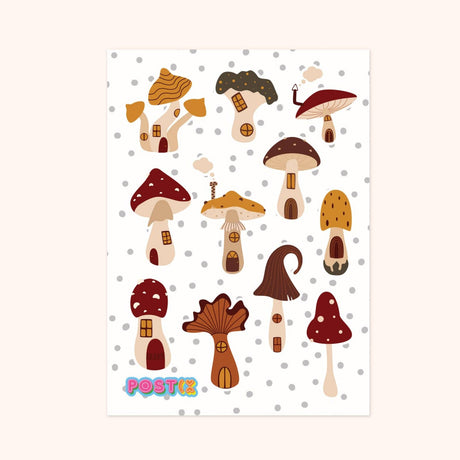 Mushroom Village Sticker Sheet