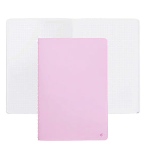 Erin Condren Lilac Dot Grid Petite Journal: Lilac cover shown with an open dot grid spread