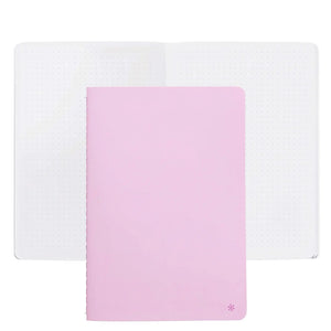Erin Condren Lilac Dot Grid Petite Journal: Lilac cover shown with an open dot grid spread