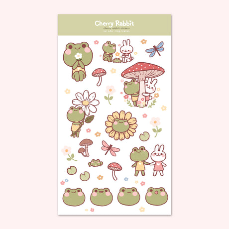 Frog Friends Washi Paper Stickers