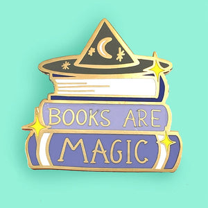 Books Are Magic Enamel Pin Badge