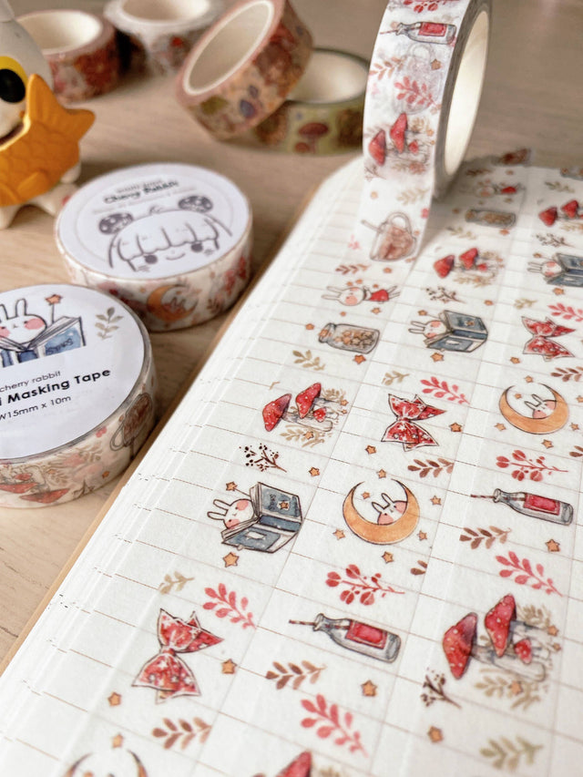 Mushroom & Rabbit Washi Tape