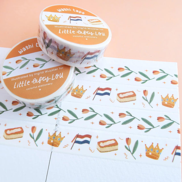 Orange Tulips Washi Tape by Little Lefty Lou