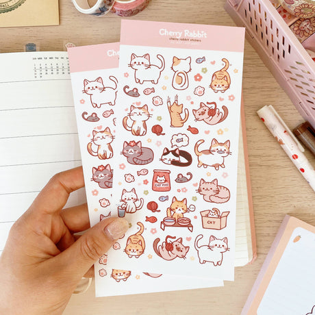 Cats Washi Paper Stickers