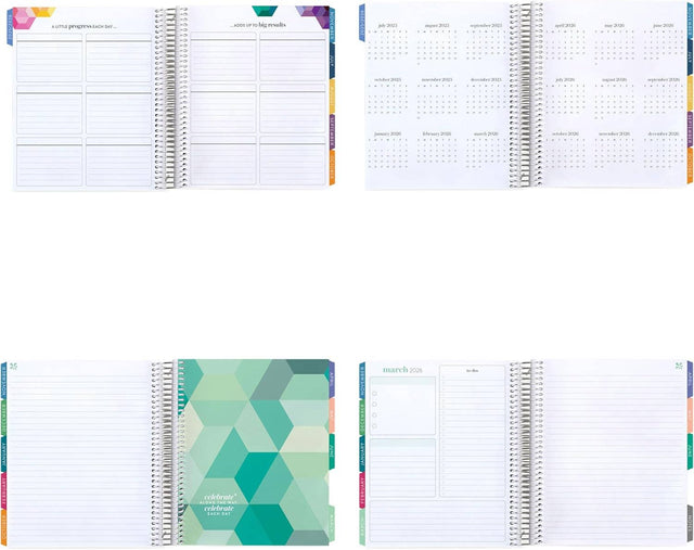 Erin Condren 7x9 Hexagon Horizontal Life Planner - 12-month Dated 2026 Jan - Dec