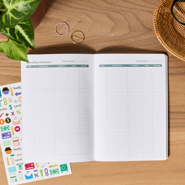 Erin Condren Budget Book Petite Planner - Minimal Hexagon