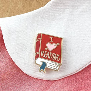 I Heart Reading Enamel Pin Badge