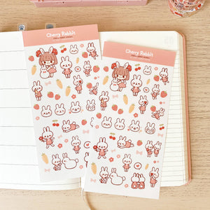 Rabbit Friends Washi Stickers by Cherry Rabbit